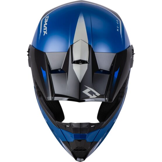MX-46 Compound Helmet Black/Blue/Grey Medium - Image 2