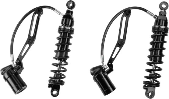HardDrive Touring Remote Reservoir Shocks 13in Standard Weight For Harley Touring - Image 2