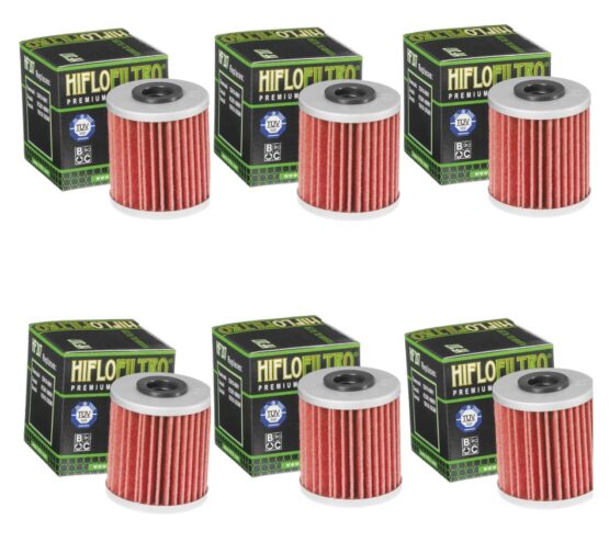 HF207 Oil Filter Replaces Suzuki 16510-35G00 & K5201-00001 - 6 Pack