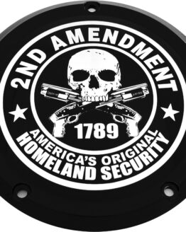 Custom Engraving 7in Derby Cover Black For Harley Touring 2016-2022