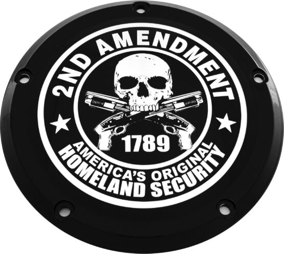 Custom Engraving 7in Derby Cover Black For Harley Touring 2016-2022