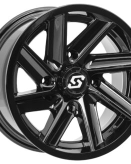 Sedona Chopper Wheel 14x7 4/110 5+2 Offset Black Aluminum