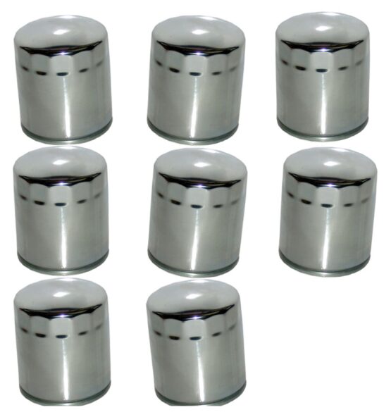 HF174C Oil Filter - Chrome - 8 Pack