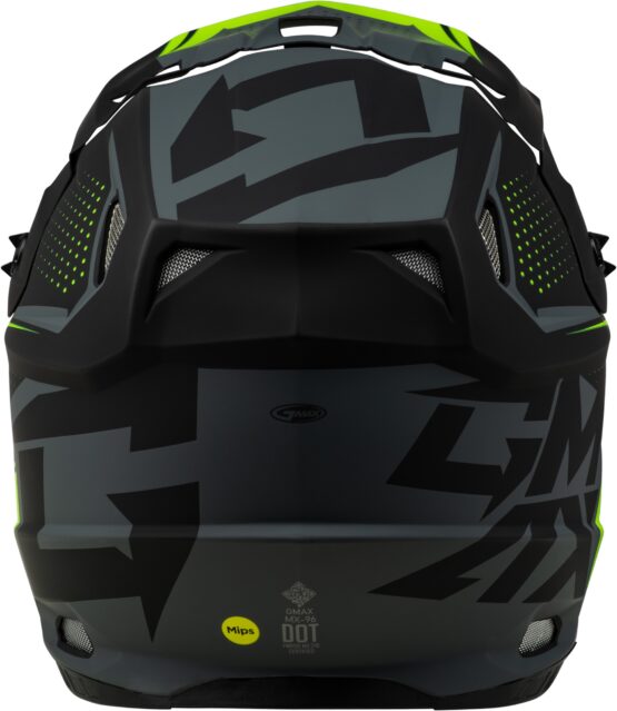 GMAX MX-96 502 Helmet Matte Grey/Hi-Vis XL Offroad - Image 2