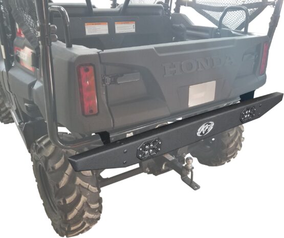 KFI Rear Formed Bumper Black Steel For Honda Pioneer 700 - Image 2