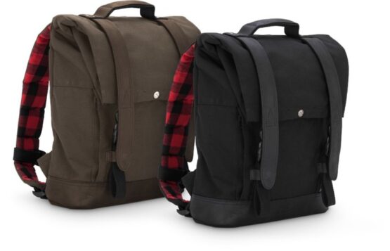 Burly Brand Voyager Roll Top Backpack - Black - Image 4