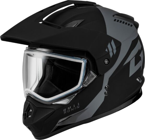 GMAX GM-11 Ronin Helmet Matte Black/Silver XL