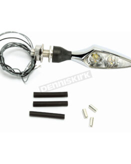 Kuryakyn Rhombus Front Right Marker Light White/Amber Chrome