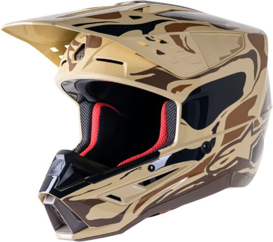 Alpinestars S-M5 Mineral Helmet Dark Brown/Kangaroo Matte Large