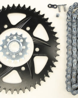 V3 Chain & Sprocket Kit Black RX Chain 520 16/49 Hardcoat Aluminum