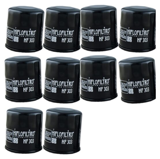 HF303 Oil Filter - Black - 10 Pack