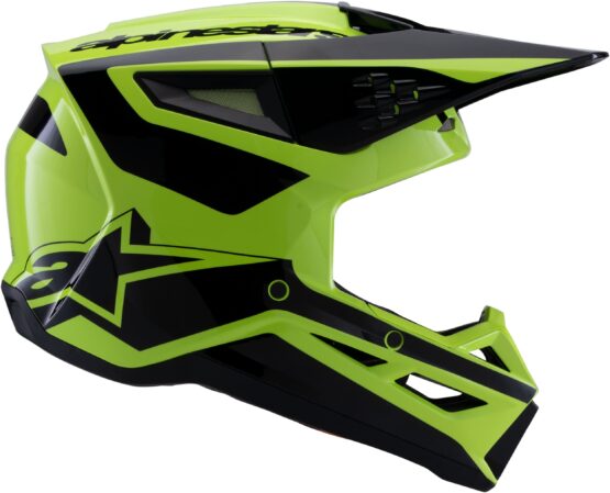 Alpinestars SM3 Heat Helmet Yellow Fluo/Black Gloss M - Image 5