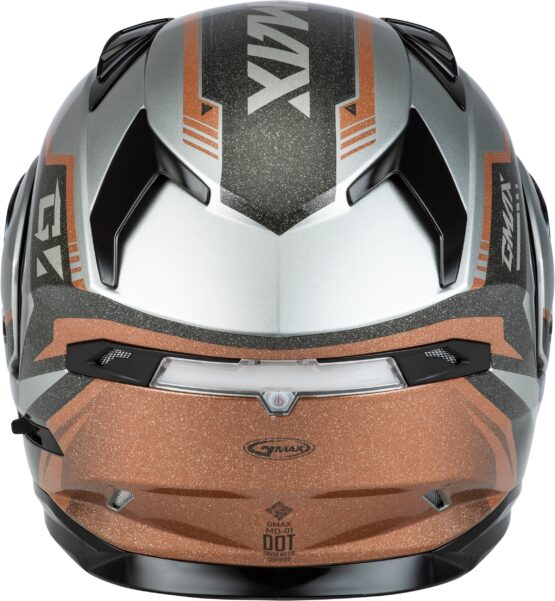 GMAX MD-01 Volta Modular Helmet Grey/Black/Copper Small - Image 5