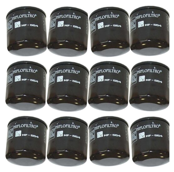 HF554 Oil Filter - Black - 12 Pack