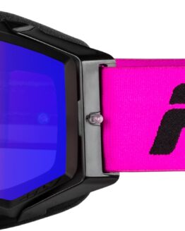 FLY RACING Zone Pro Goggles Pink/Black Red Mirror Lens
