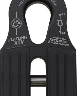 FlatLink XTV Winch Line Shackle Mount - Black