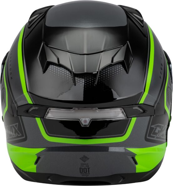 GMAX FF-98 Aftershock Helmet Grey/Neon Green Medium - Image 3