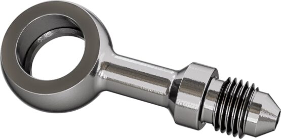 Goodridge Banjo Adapter Straight M12 Silver Stainless Steel