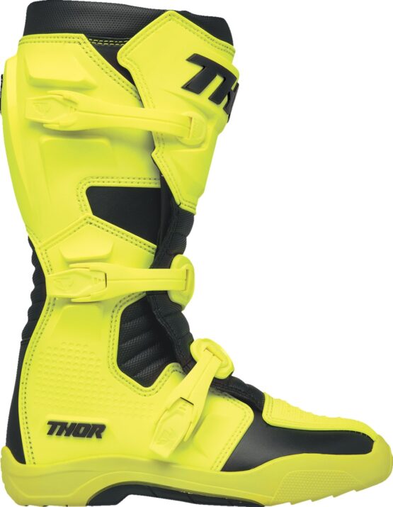 Thor Blitz XR Boots Adult Size 14 Fluorescent Acid Black - Image 3