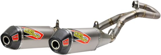 TI-6 Titanium Dual Full Exhaust Carbon Tip