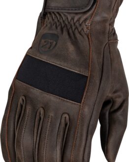 Highway 21 Jab Leather Gloves Brown Large Men's