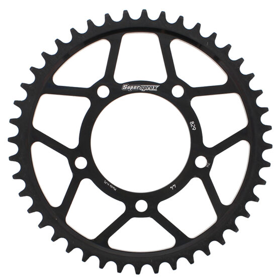 Supersprox Steel Rear Sprocket 44T Black 530 Chain Fits Suzuki