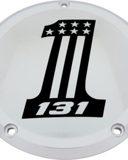 Custom Engraving 6in M8 Softail Derby Cover 131 Chrome For Harley