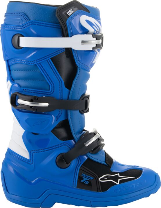 Alpinestars Youth Tech 7S Boots Blue/Black/White US 8 - Image 2