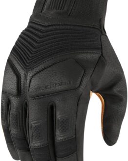 Icon 1000 Nightbreed Mid-Length Cuff Gloves - Black Men's Small