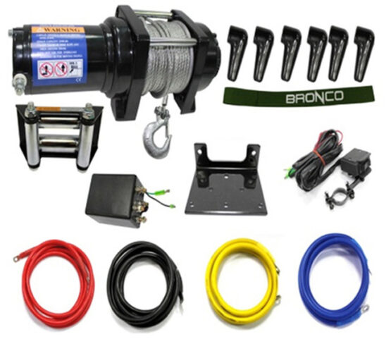 Bronco 2500 lb ATV/UTV Winch with Steel Cable