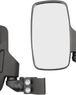 Moose Offroad Side View Mirrors Rectangle Black Pair For Polaris Ranger