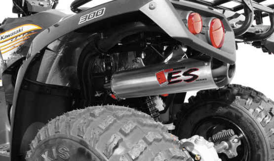 Big Gun ECO Slip On Exhaust Muffler Silver Fits 12-18 Kawasaki Brute Force 300 - Image 2