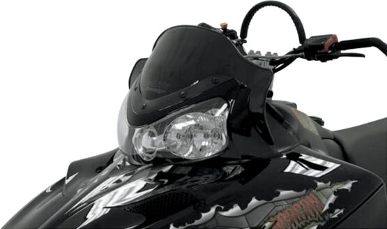 Powermadd 11.5" Low Black Windshield Fits Polaris IQ RMK