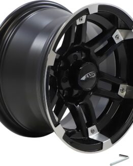 AMS Roll'n 104 Wheel 12x7 Gloss Black Machined Rear