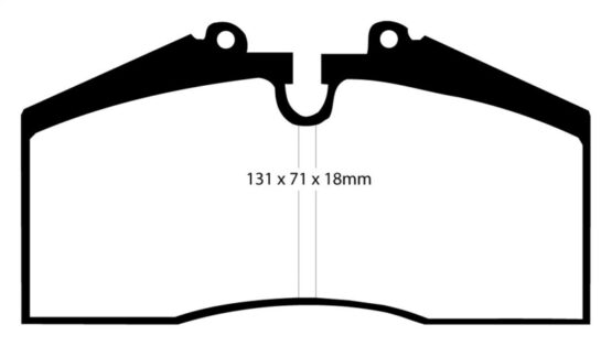 Yellowstuff Rear Brake Pads Semi-Metal Fits 96-98 Porsche 911 993 3.6 Carrera 4S - Image 2