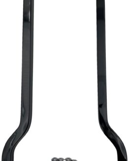 Drag Specialties Square Sissy Bar Tall Black 12.5in x 7.5in For Harley XL