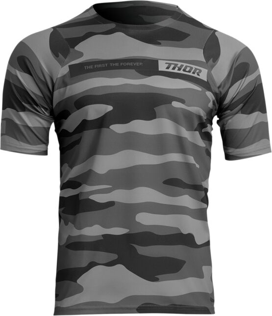 Thor Assist Short-Sleeve Jersey 2XL Camo Gray Men's