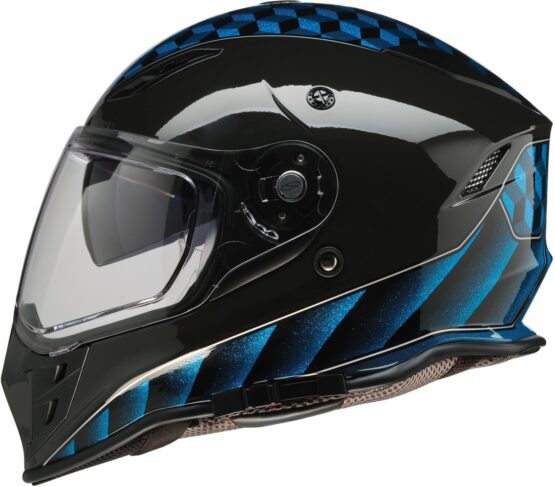 Z1R Nemesis Thunderbird Helmet 2XL Blue/Black Gloss