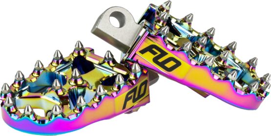 FLO Motorsports Moto Style Footpeg Set Jet Fuel 2x3.125 in Harley Davidson