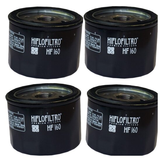 HF160 Oil Filter - Black - 4 Pack