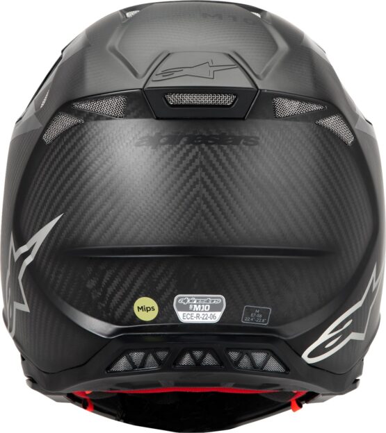 Alpinestars Supertech M10 Fame MIPS Helmet Black/Carbon XL - Image 3