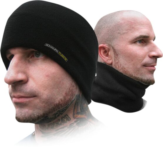 Mini Gaiter Double Layer Fleece Black One Size - Image 2