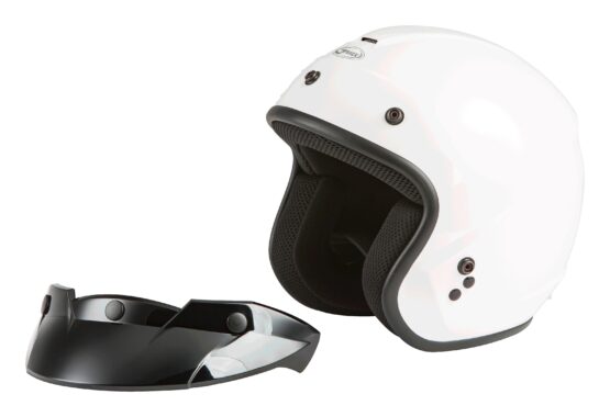 GMAX Youth OF-2Y Open Face Helmet White Youth Large - Image 4