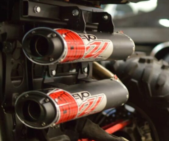 Big Gun EVO U Dual Slip-On Exhaust Fits 16-21 Polaris RZR XP Turbo/S