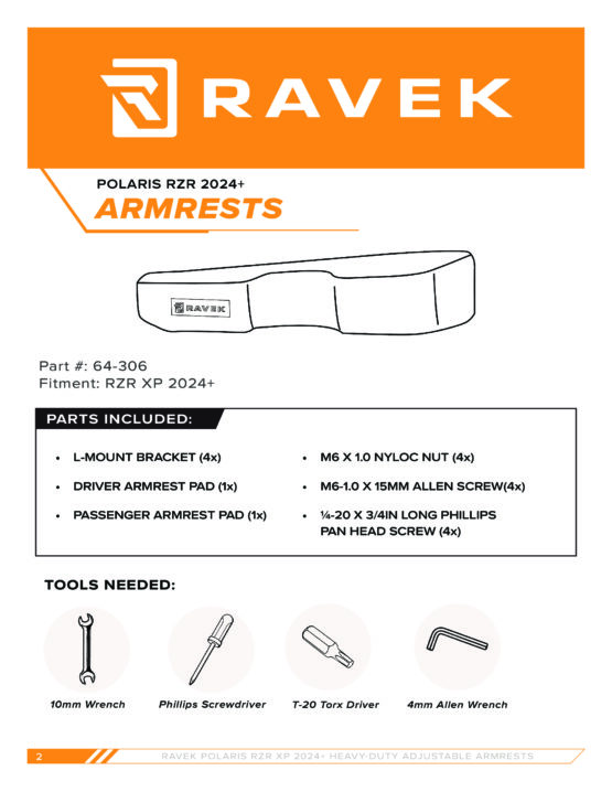 Heavy Duty Adjustable Armrests w/ Storage Pouches - Image 3