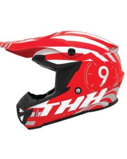 THH T730X Twister Full Face Helmet Red/Silver XS