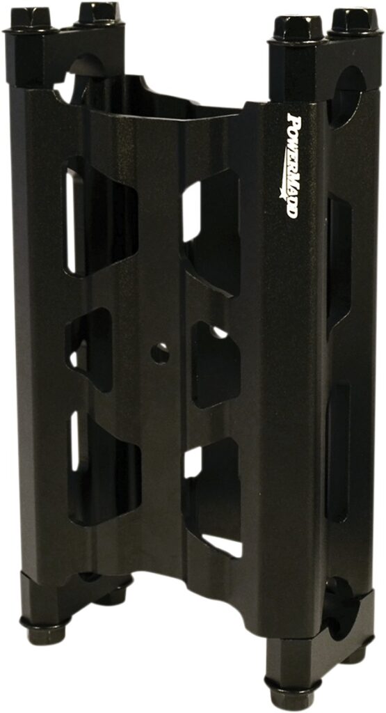 PowerMadd Wide Pivot Riser 6in with Bolts and Clamps Black