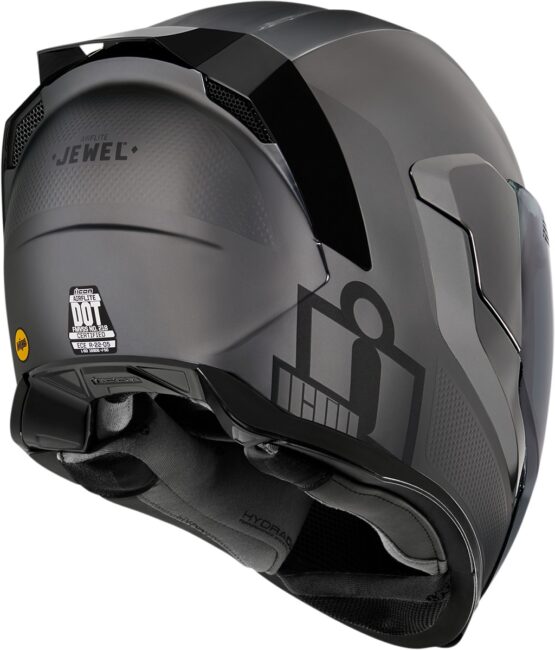 Silver Airflite Jewel MIPS Motorcycle Helmet - Large - Image 2