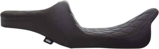 Drag Specialties Predator III 2-Up Seat Black For Harley FLHX/FLHR 99-07 - Image 2