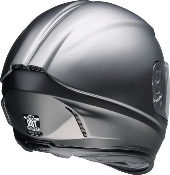 Z1R Jackal Satin Helmet - Large, Matte Silver - Image 4